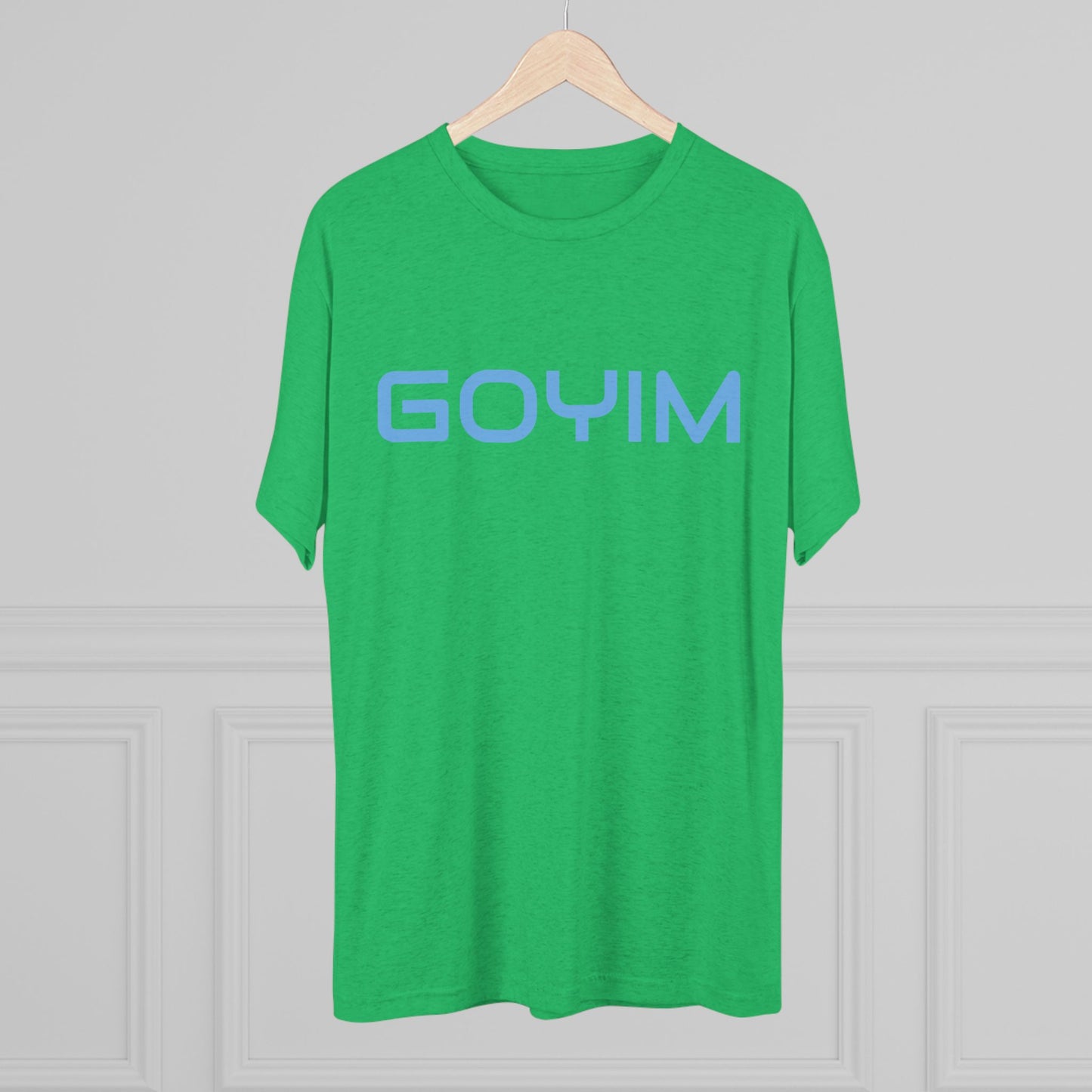 BakedSquatch.com brings the Goyim_001. A Unisex Tri-Blend Crew Tee. Goyim (plural): Gentiles or non-Jews.