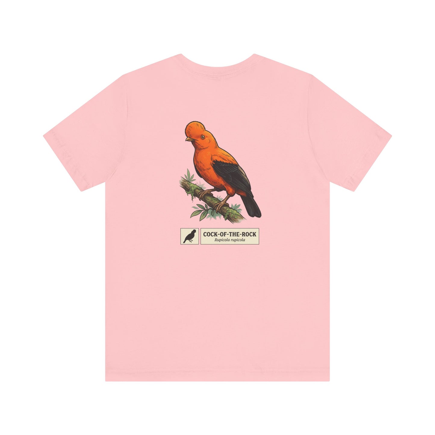 Cock-of-the-Rock Bird Tee — Educational Species Graphic T-Shirt