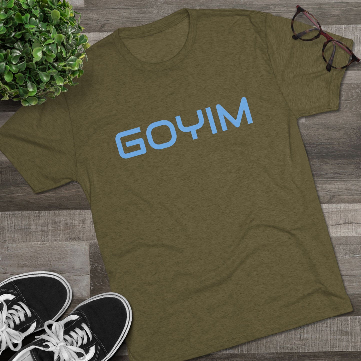 BakedSquatch.com brings the Goyim_001. A Unisex Tri-Blend Crew Tee. Goyim (plural): Gentiles or non-Jews.