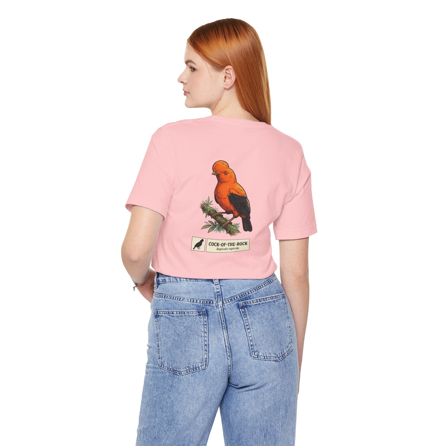 Cock-of-the-Rock Bird Tee — Educational Species Graphic T-Shirt