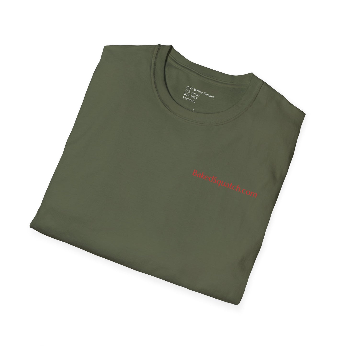 Never Forgotten Memorial T-Shirt — "God Bless Those Who've GIVEN"