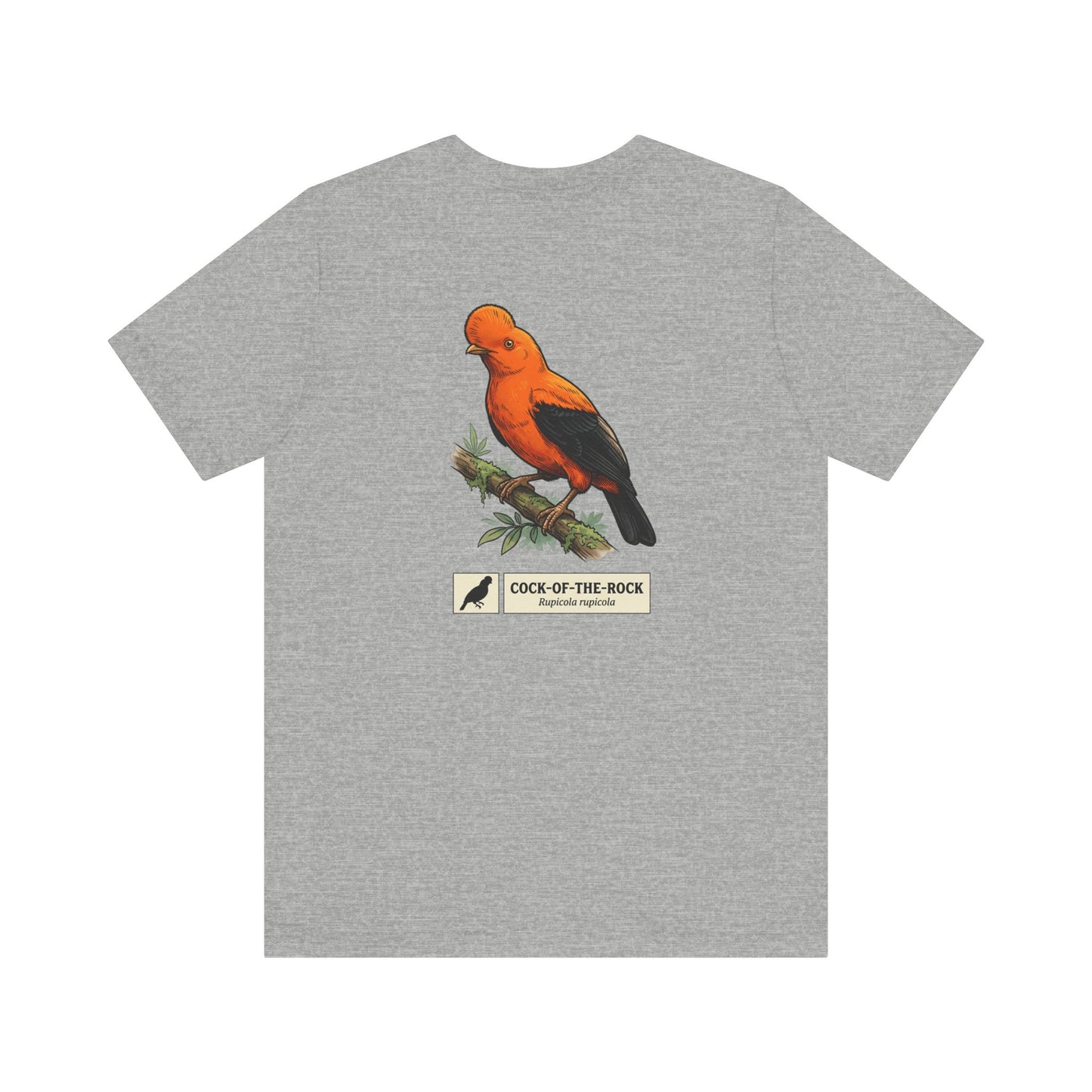 Cock-of-the-Rock Bird Tee — Educational Species Graphic T-Shirt