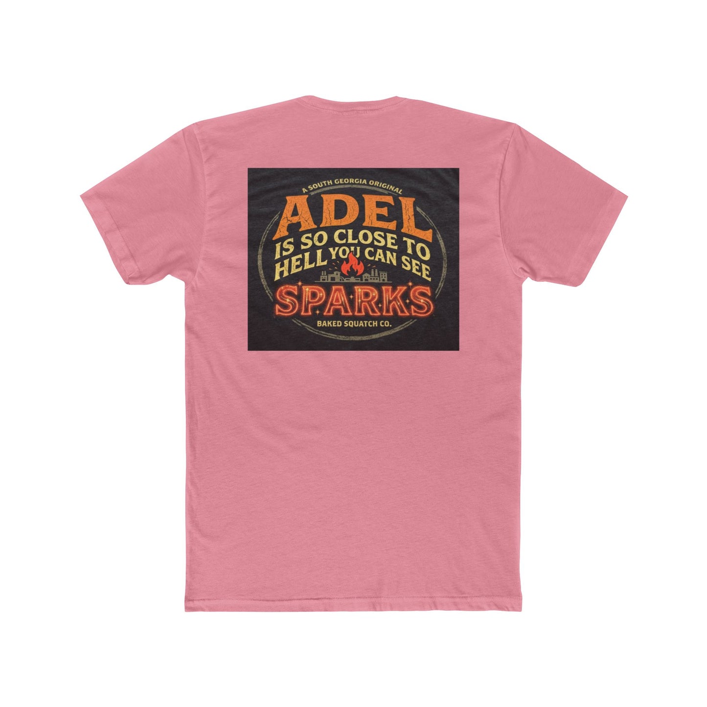 BakedSquatch Home Tee — 'When you visit you'll surly see. The barbie awaits.' Crew Tee