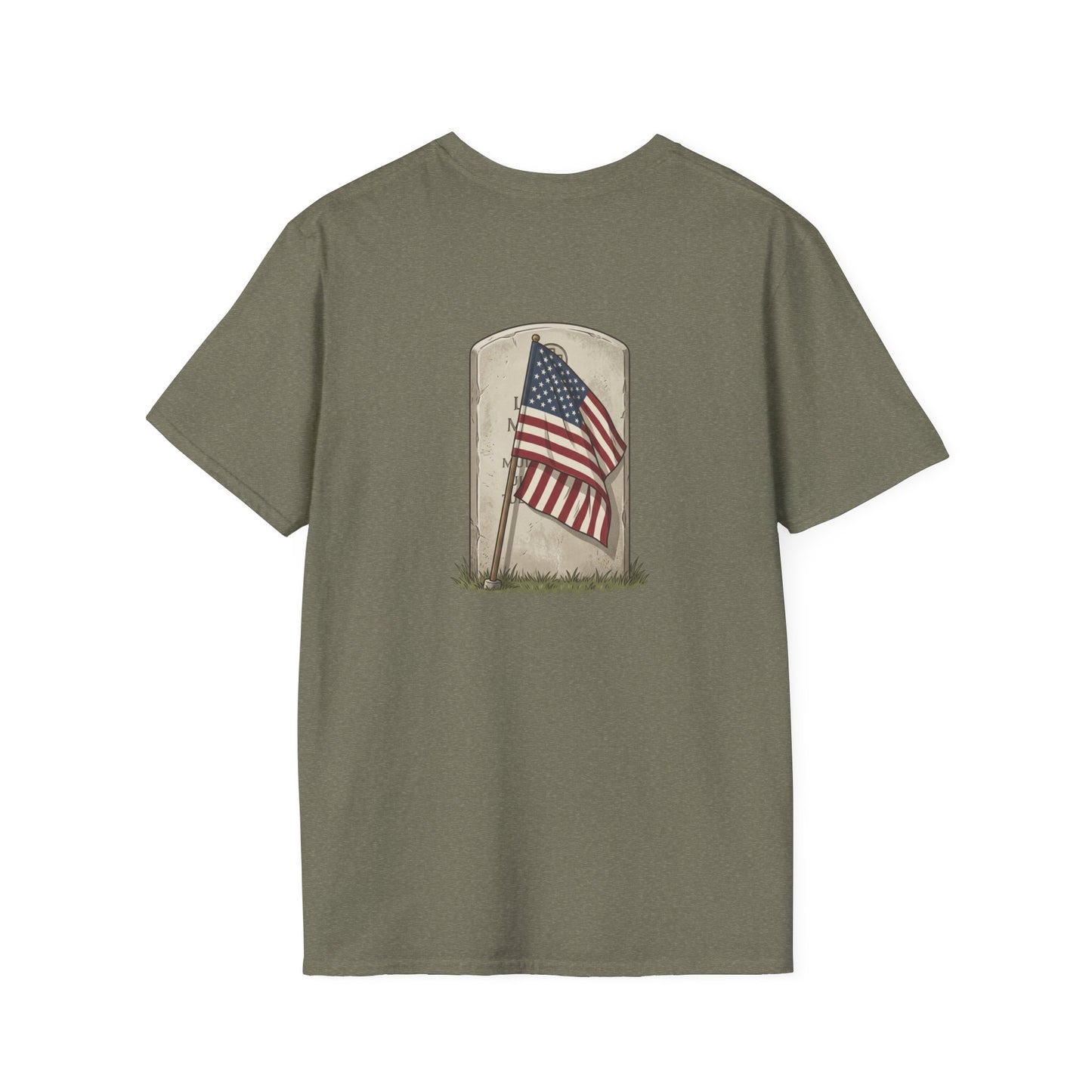 Never Forgotten Memorial T-Shirt — "God Bless Those Who've GIVEN"