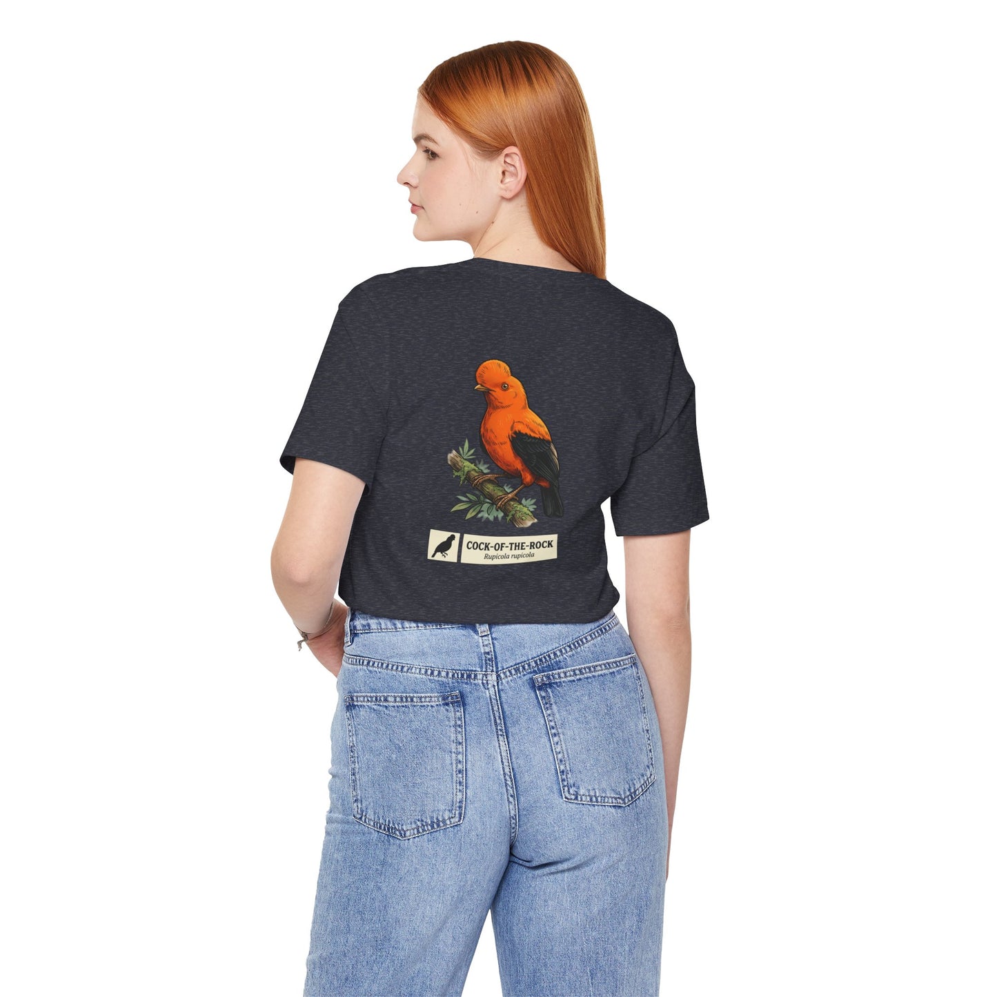 Cock-of-the-Rock Bird Tee — Educational Species Graphic T-Shirt