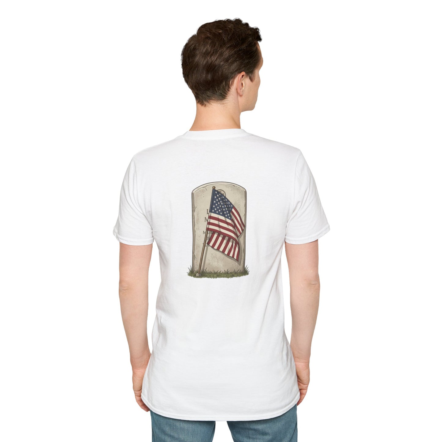 Never Forgotten Memorial T-Shirt — "God Bless Those Who've GIVEN"