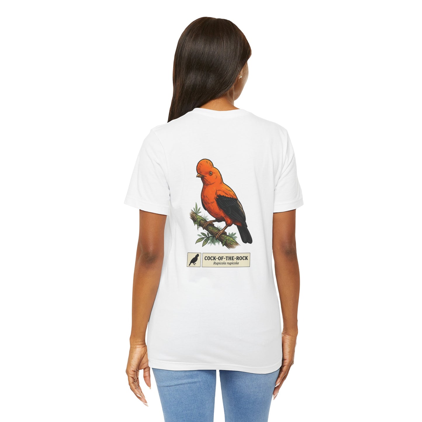 Cock-of-the-Rock Bird Tee — Educational Species Graphic T-Shirt