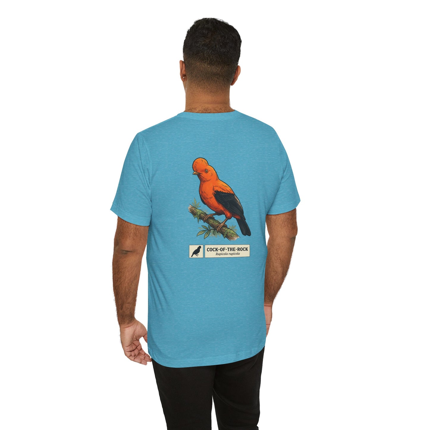Cock-of-the-Rock Bird Tee — Educational Species Graphic T-Shirt