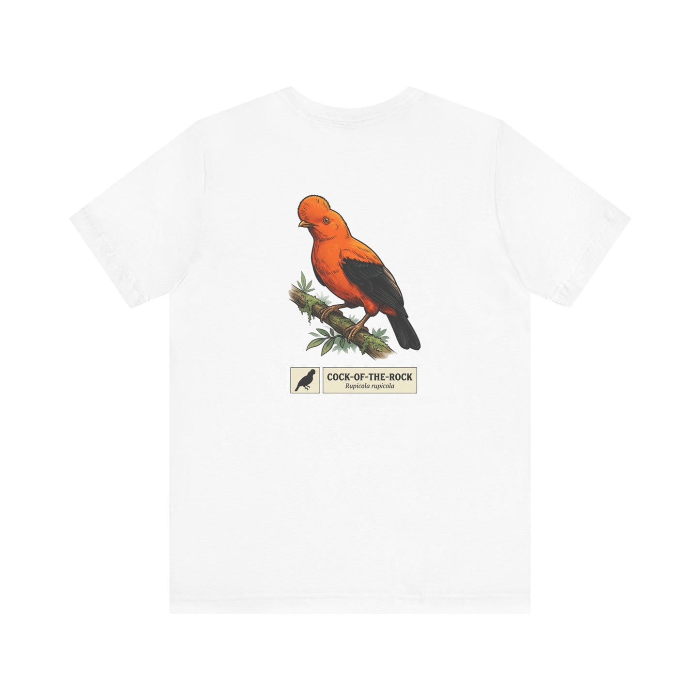 Cock-of-the-Rock Bird Tee — Educational Species Graphic T-Shirt