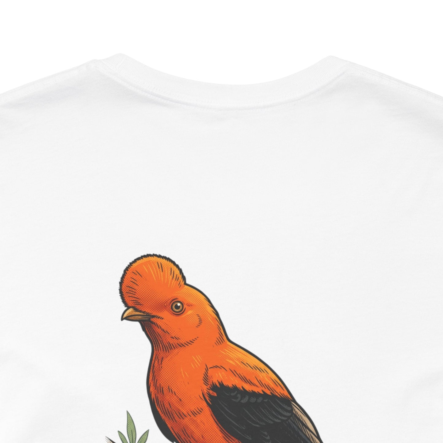 Cock-of-the-Rock Bird Tee — Educational Species Graphic T-Shirt