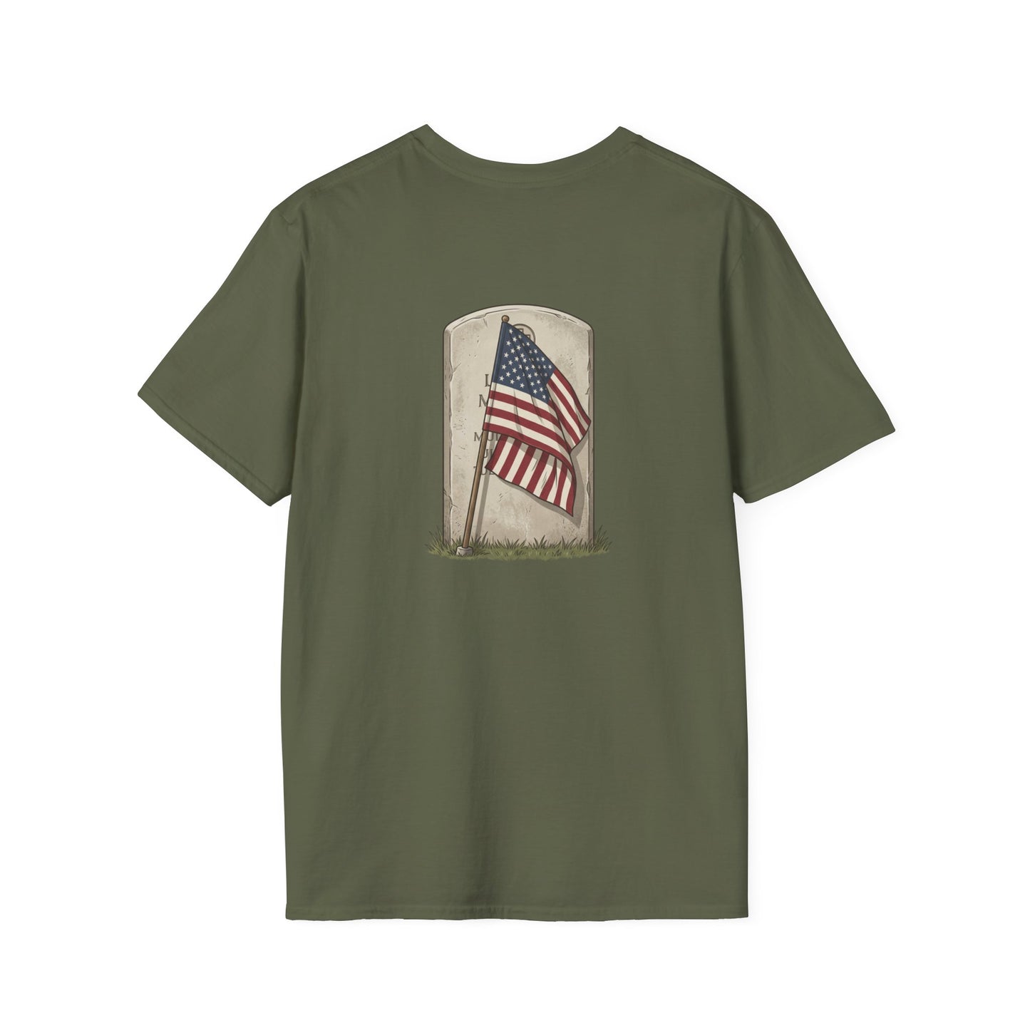 Never Forgotten Memorial T-Shirt — "God Bless Those Who've GIVEN"